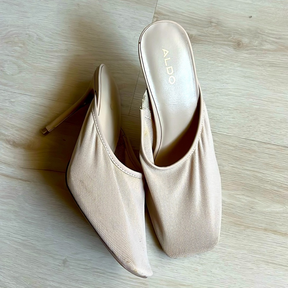 Aldo  nude short heel sandals